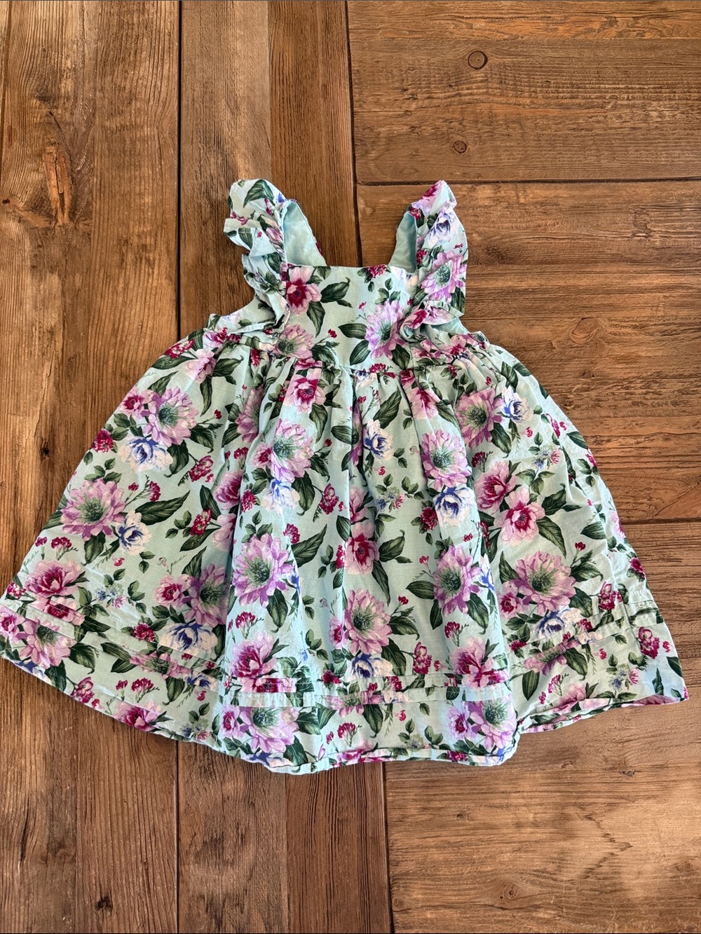 Janie and Jack Floral Ruffle Strap Dress 12-18 months